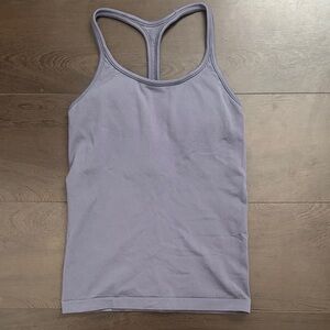 Athleta Renew Seamless Ribbed Racerback Tank in Medieval Violet
